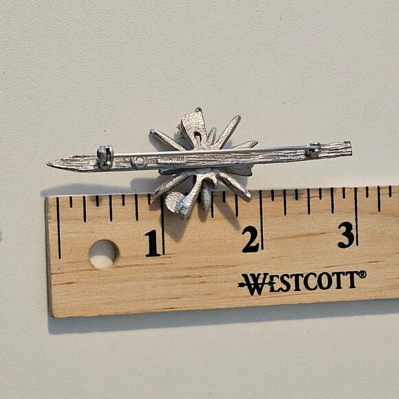 Vintage Kramer Atomic Silver Brooch Pin - Picture 5 of 7